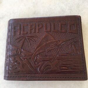 Acapulco Brown Leather Men's Bifold Wallet